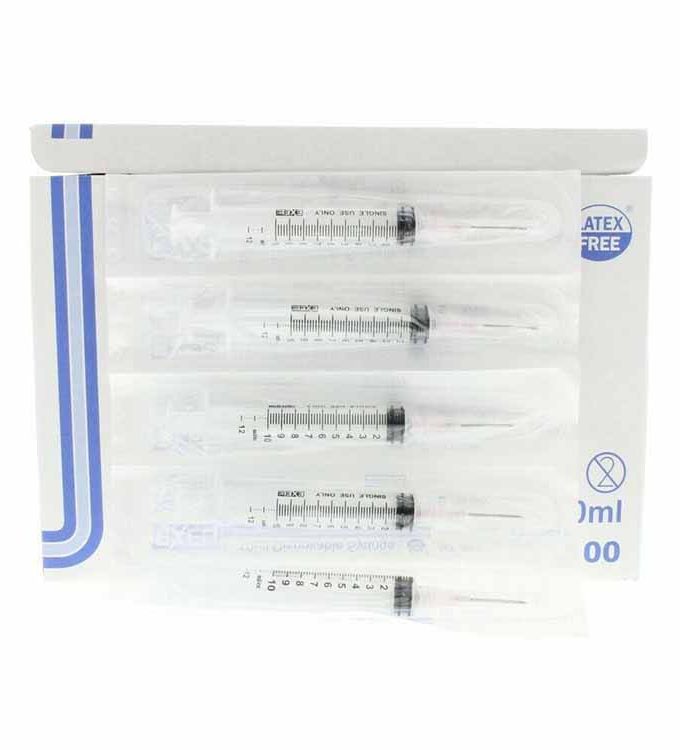 20 Syringe Size 3 ml 23G Syringe with (1 inch) Needles